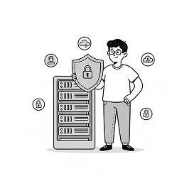 Illustration of access being removed when an employee leaves